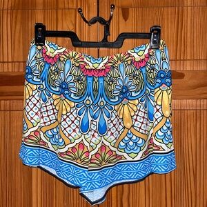 Flying Tomato Blue, Yellow, Pink Floral Print Top